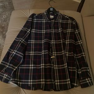 Burberry button down mens